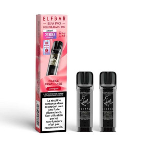 Pod Fraise Framboise 2ml Elfa Pro - ElfBar (pack de 2) (20 mg/ml)