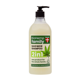 Shampoing-Douche 2en1 BioHemp à l'Huile de Chanvre - Famille Palacio