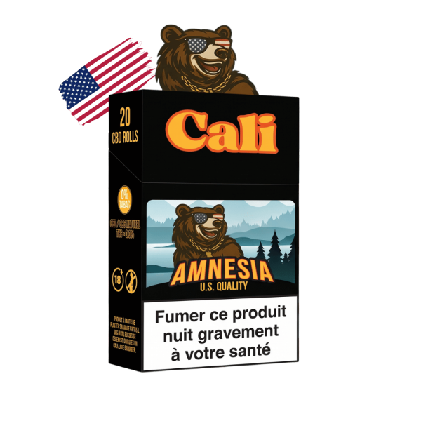 Cigarette CBD Cali U.S. Quality Amnesia, 20 CBD Rolls
