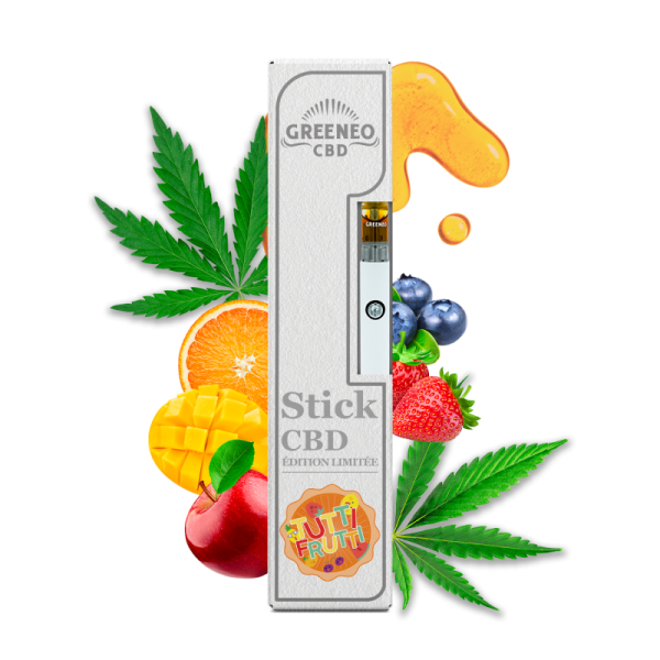 Vape pen CBD full spectrum 70%  | GREENEO sans nicotine (Tutti Frutti)