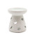 Brûleur Huile Céramique Blanc Lune Étoiles | Diffuseur Aromathérapie 5x7cm