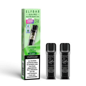 Pod Passion Kiwi Goyave 2ml Elfa Pro - ElfBar (pack de 2) (10 mg/ml)