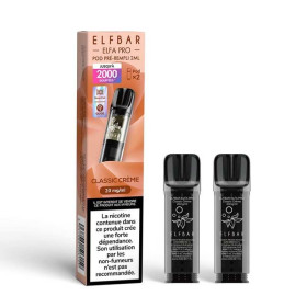 Pod Classic Creme 2ml Elfa Pro - ElfBar (pack de 2) (10 mg/ml)