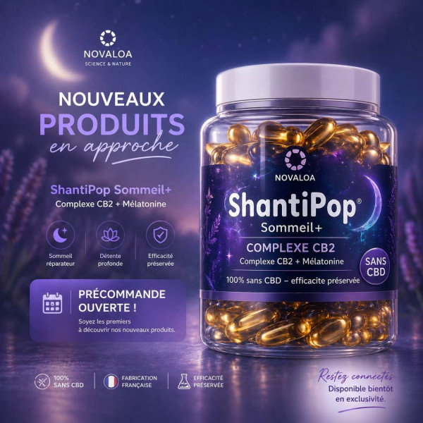 Gélules Liquides Sommeil+ Complexe CB2 & Mélatonine | Novaloa