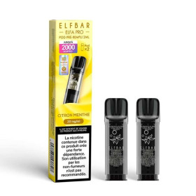 Pod pre-rempli Citron Menthe 2ml Elfa Pro - ElfBar (pack de 2) (10 mg/ml)