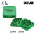 Boîte de 12 Grinders en chanvre 55 mm Kush Beuz Cubex