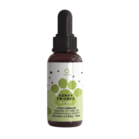 Huile de chanvre animaux 3% nature | NOVALOA