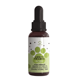 Huile de chanvre animaux 3% nature | NOVALOA