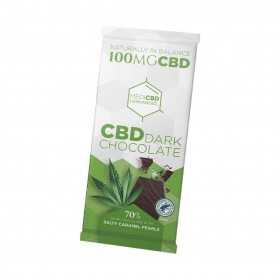 Chocolat noir CBD caramel salé | MEDICBD