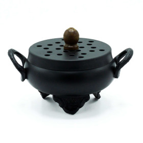 Brûleur d'Encens Chaudron en Fonte - Design Mystique et Durable