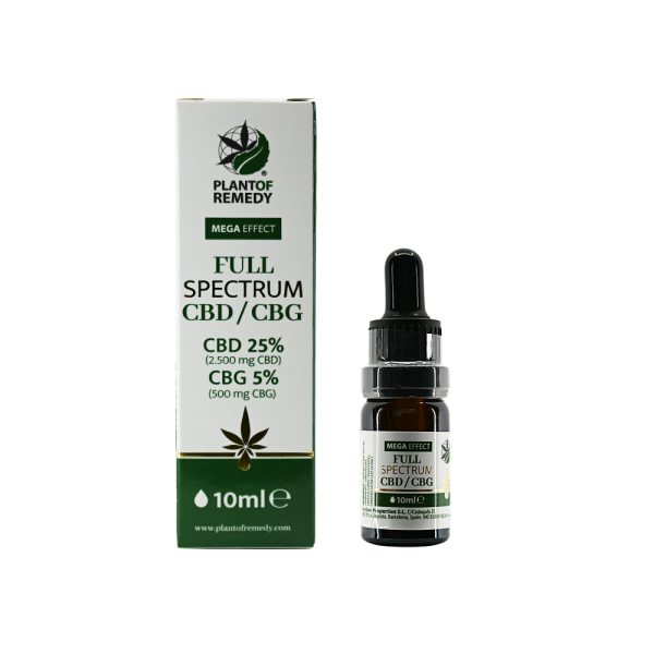 Huile CBD 25% & CBG 5% full spectrum | PLANT OF REMEDY