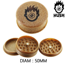 Grinder en chanvre 50 mm Kush Bong Organic Marron