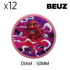 Boîte de 12 Grinders en chanvre biodégradable Pink Bloodybud 50mm