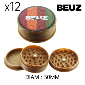 Boîte de 12 Grinders en chanvre 50 mm Beuz Hemp