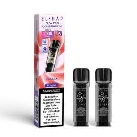 Pod pre-rempli USA Mix 2ml Elfa Pro - ElfBar (pack de 2) (20 mg/ml)