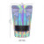 Pochette alu holographique 8x13x5cm - 100 pcs