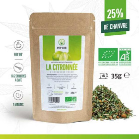 Tisane bio la citronnée au chanvre | POP CBD