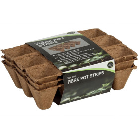 Pack de 36 pots en fibre biodégradables 5 cm