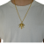 Collier Feuille de Cannabis Doré
