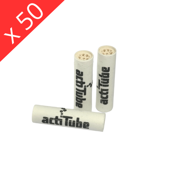 Filtre à Charbon Slim 7mm x 50pcs - ActiTube