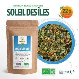 Tisane bio soleil des îles au chanvre | POP CBD