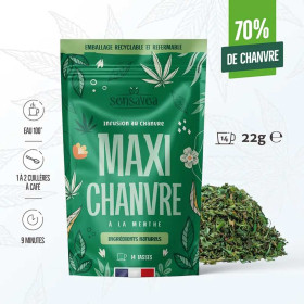 Tisane bio maxi chanvre à la menthe | SENSAVEA
