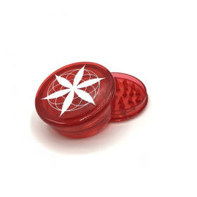 Grinder feuille de cannabis 2 pièces 60mm (Noir feuille verte)