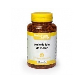 Huile de foie de morue 200 capsules Nat et Form