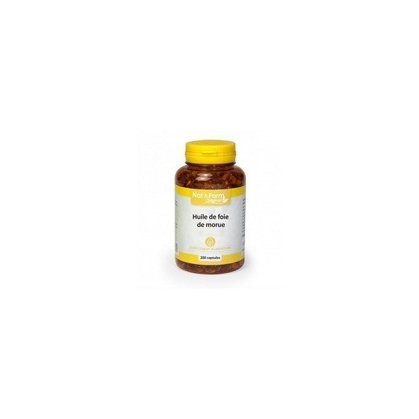 Huile de foie de morue 200 capsules Nat et Form
