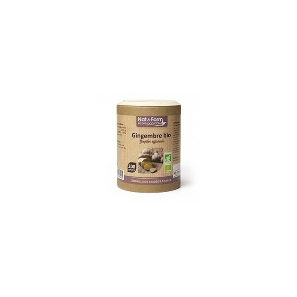 Gingembre gamme écoresponsable 200 gélules Nat et Form