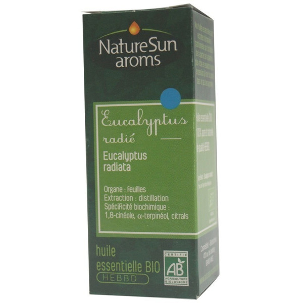 Huile essentielle eucalyptus radié 10 ml NatureSun aroms BIO et VEGAN