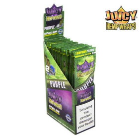 Blunt de chanvre Purple Boîte de 25 paquets | JUICY JAY'S