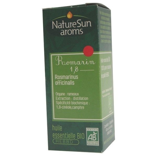 Huile essentielle romarin 1,8 10 ml NatureSun aroms BIO et VEGAN