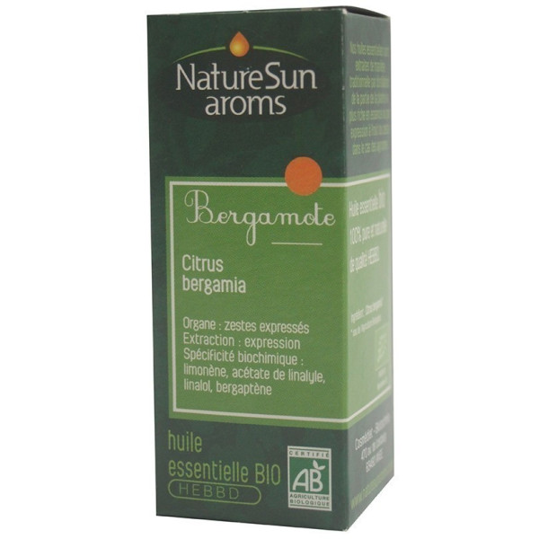 Huile essentielle bergamote 10 ml NaturSun arôme BIO