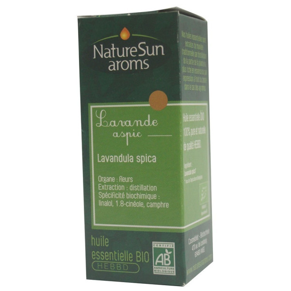 Huile essentielle lavande aspic 10 ml NatureSun aroms BIO et VEGAN