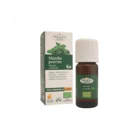 Huile essentielle menthe poivrée 10 ml NatureSun aroms BIO et VEGAN