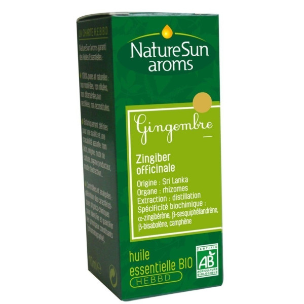 Huile essentielle gingembre 10 ml NaturSun arôme
