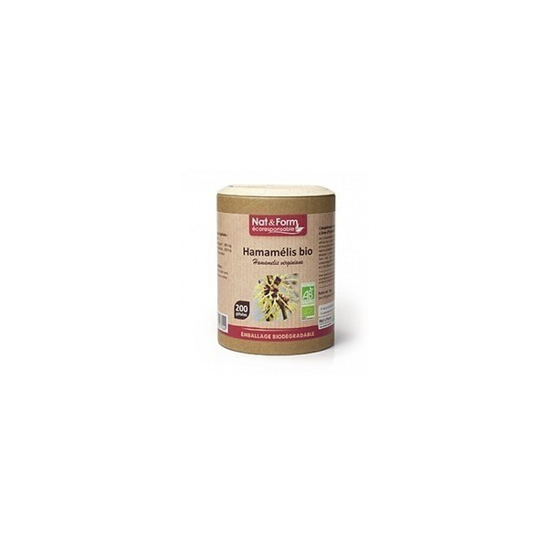 Hamamelis 200 gélules végétales 59g Nat et Form