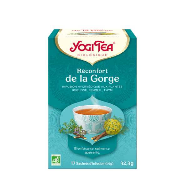 Infusion réconfort de la gorge 17 sachets Yogi Tea BIO