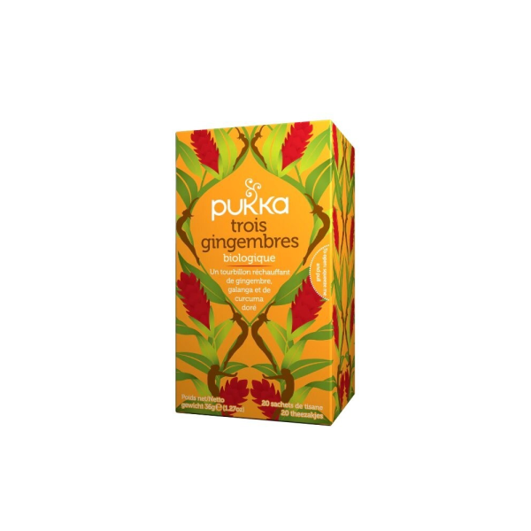 Infusion 3 gingembres 20 sachets Pukka BIO