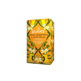 Infusion citron gingembre et miel de manuka 20 sachets Pukka BIO