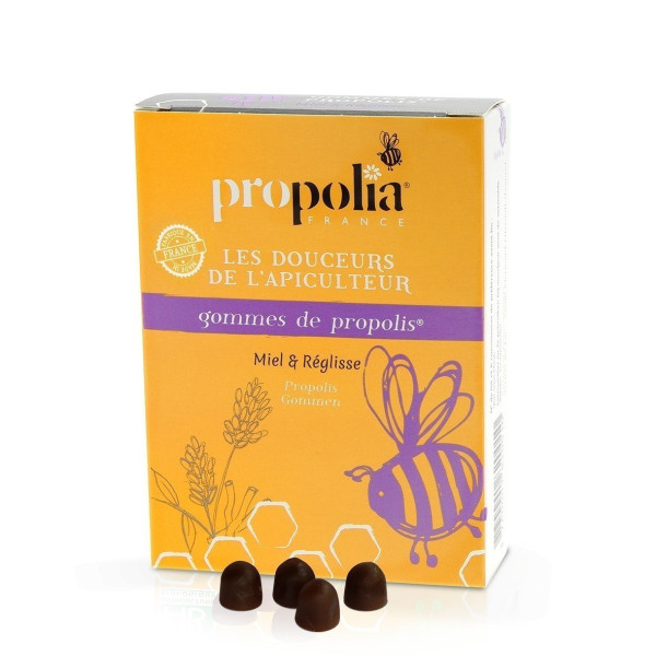 Gomme de propolis miel réglisse 45g Propolia