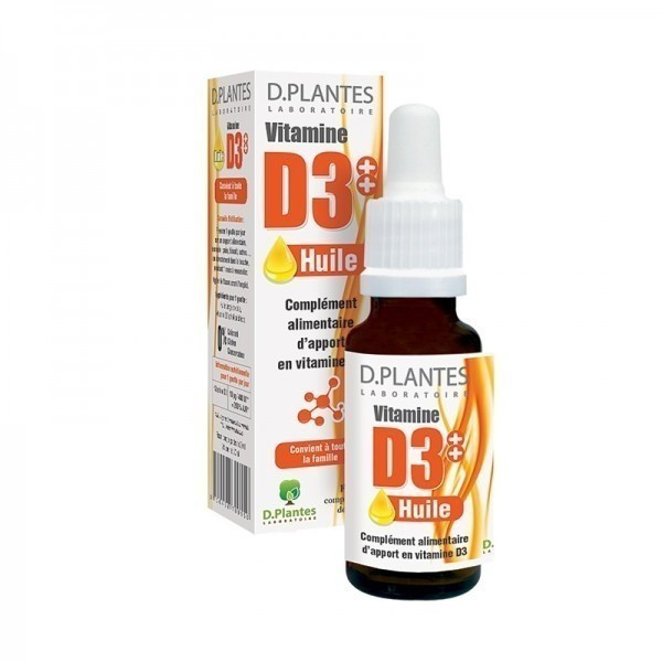 Vitamine D3 400 UI huile 20ml D. Plantes Laboratoire