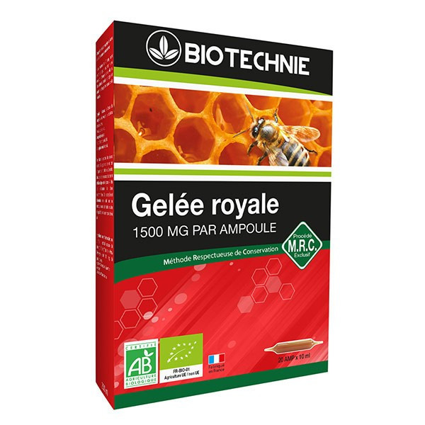 Gelée royale 20 ampoules Biotechnie BIO