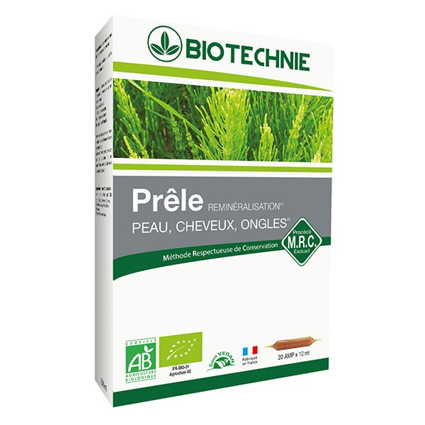 Prêle bio 20 ampoules Biotechnie