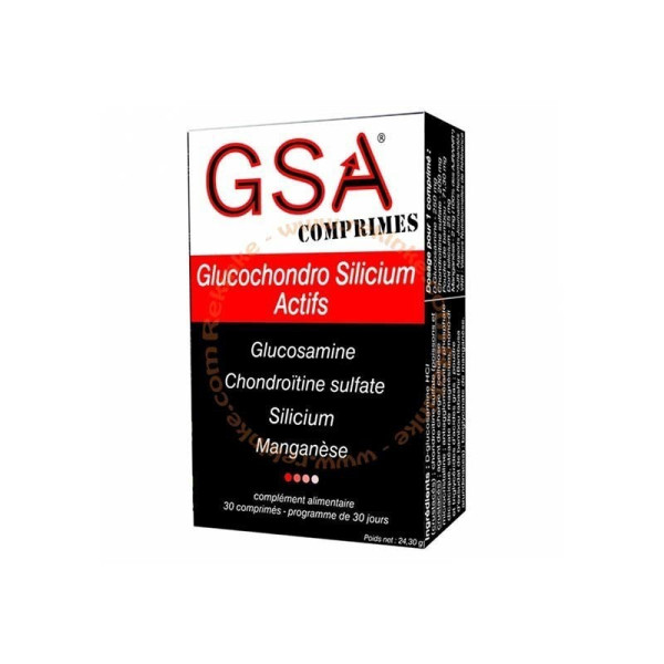 GeSil silicium gluco-chondro 30 comprimés Aquasilice