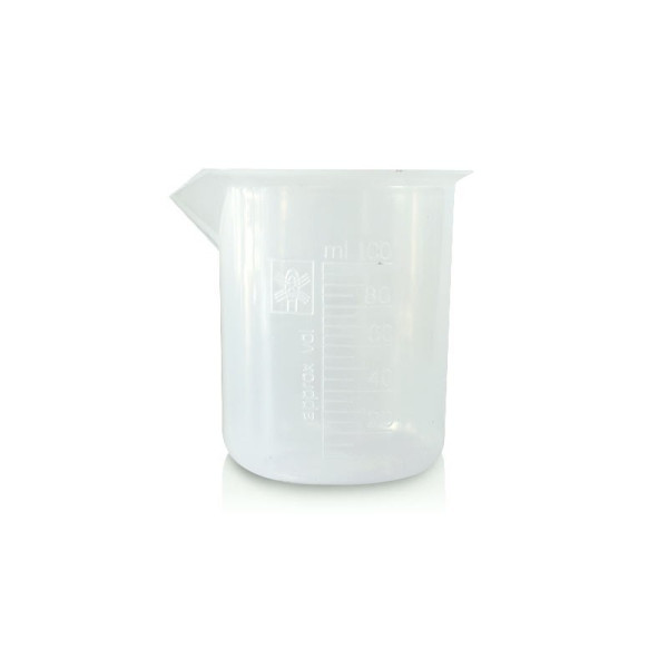 Bécher plastique gradue 100ml Centifolia
