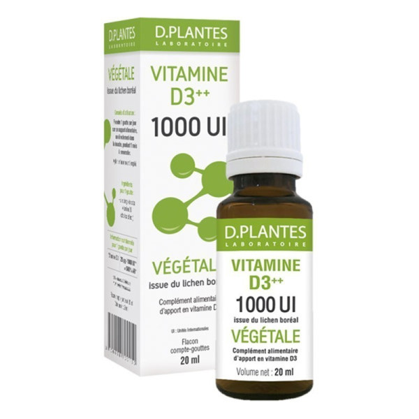 Vitamine D3 végétale 1000 UI 20ml D. Plantes Laboratoire