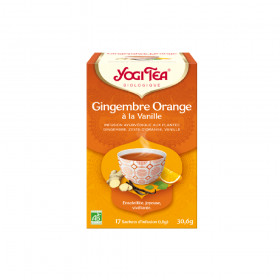 Infusion gingembre orange à la vanille 17 sachets Yogi Tea BIO