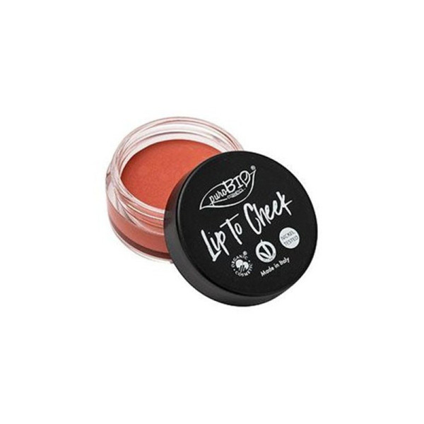 Lip to cheek rouge à lèvres n°02 et blush rose PuroBio